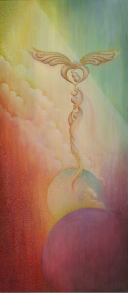 Sarasvati artwork by Shey Khandro for the Kekoka Yoga Retreat